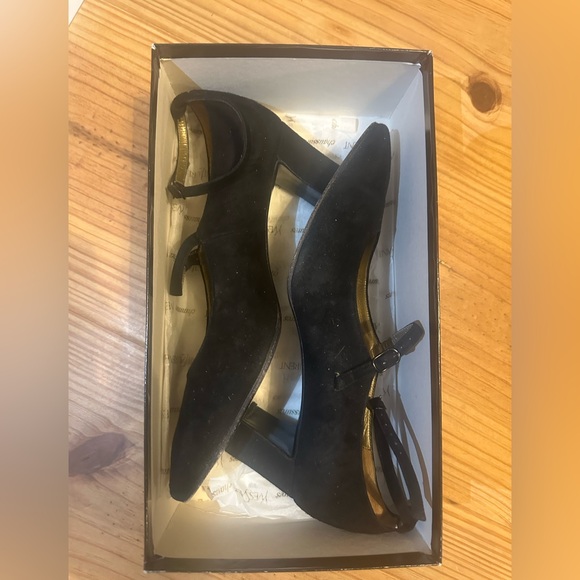 Yves Saint Laurent Black Vintage Suede Pumps - Picture 5 of 12